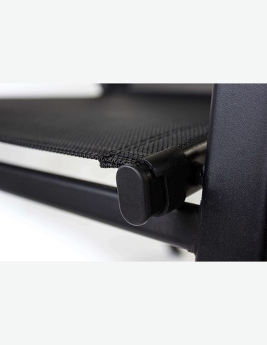 Piola - Stapelbarer Stuhl, aus schwarzem Metall. Ideal für den Außenbereich, witterungsbeständig und sehr robust