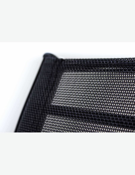 Piola - Stapelbarer Stuhl, aus schwarzem Metall. Ideal für den Außenbereich, witterungsbeständig und sehr robust