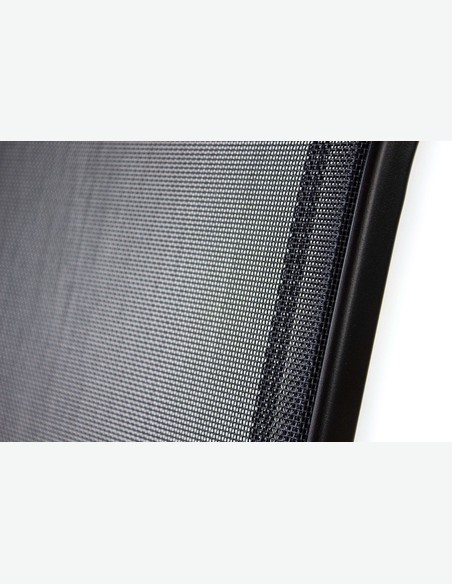 Piola - Stapelbarer Stuhl, aus schwarzem Metall. Ideal für den Außenbereich, witterungsbeständig und sehr robust